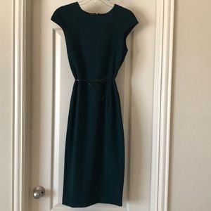 Brand New ZARA teal/pine Sheath Dress